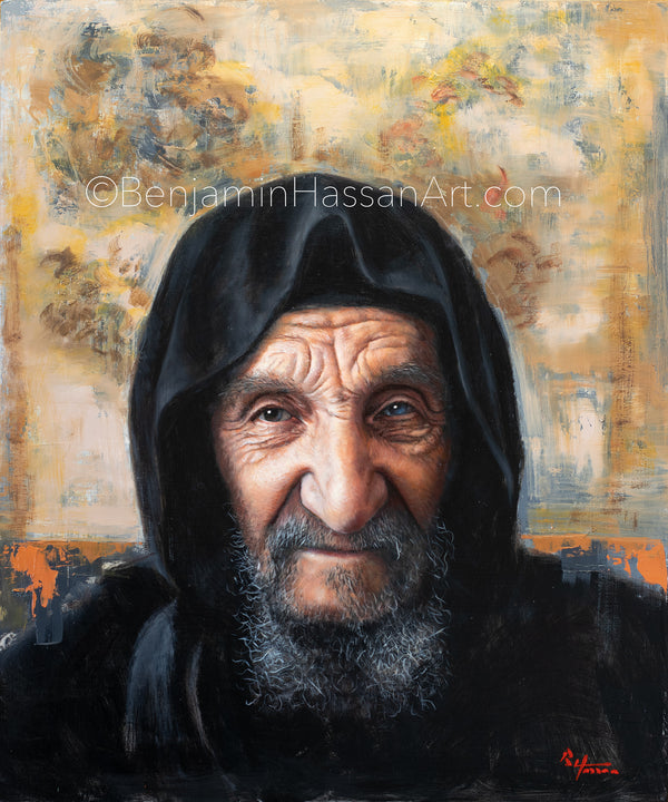 Portrait Of Baba Sali In Black