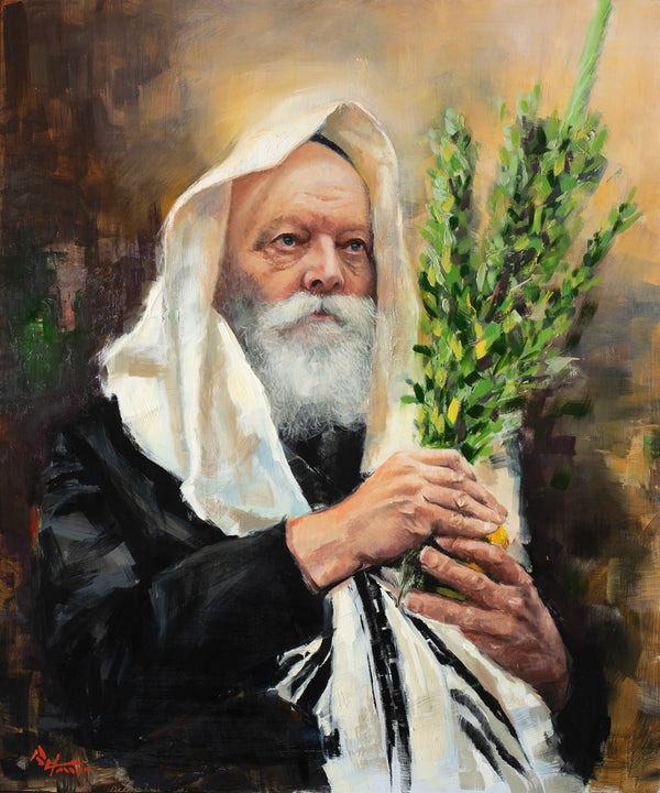 Lubavitcher Rebbe On Succot with Lulav