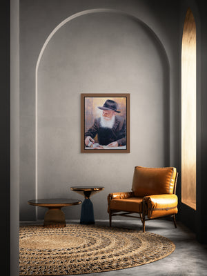 Lubavitcher Rebbe Pouring Wine second iteration