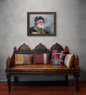 Portrait of Sephardic Chief Rabbi, Ovadia Yosef