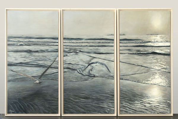 Morning Escape, triptych